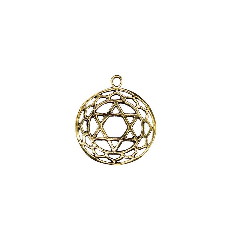 Pendant Heart Chakra Brass