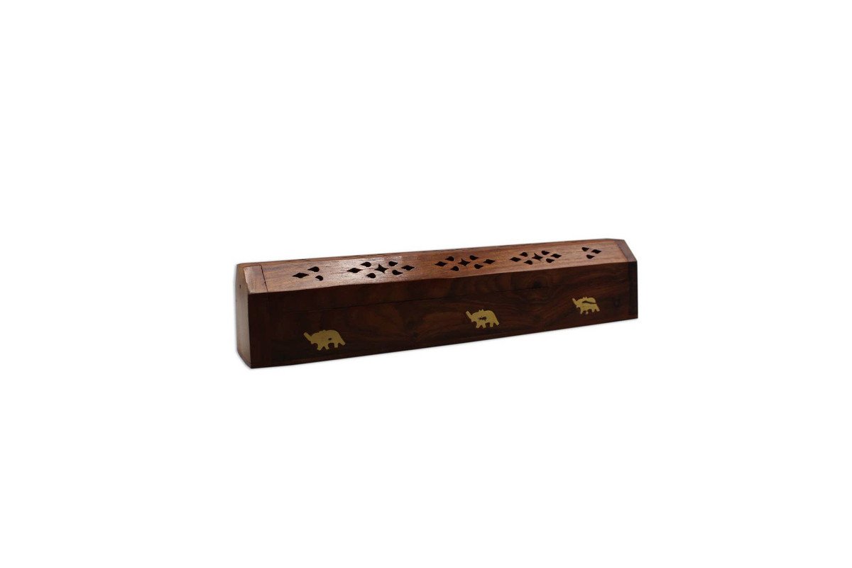 Green Tree Elephant Box Incense Holder
