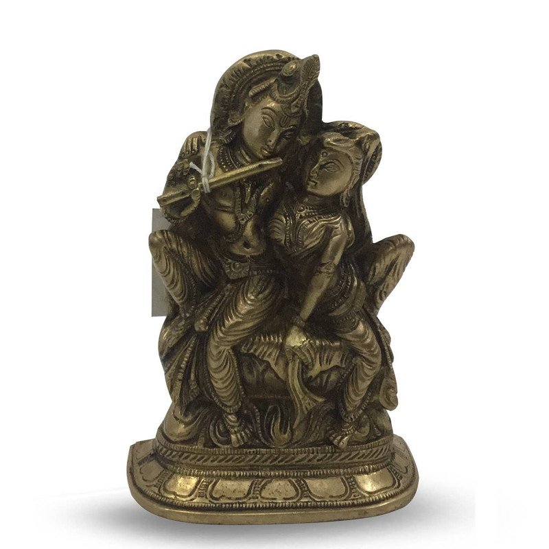 Brass Radha Krishna 16cm