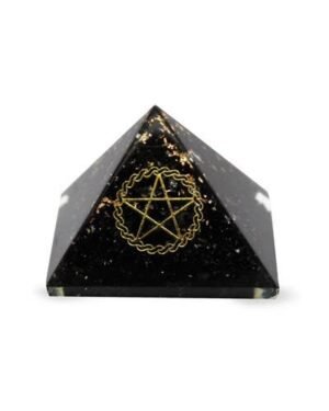 Orgonite Pyramid- Black Tourmaline, Pentacle