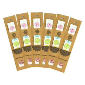 Laminated Incense Holder 7 Chakras White 25cm Set of 6 pcs