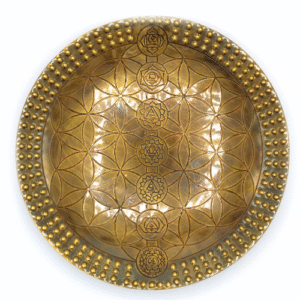 Offering Plate 7 Chakras & Flower Of Life