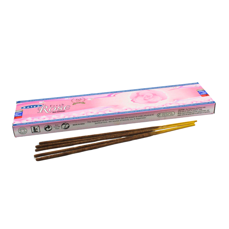 Satya Fresh Rose Incense Sticks - Image 3
