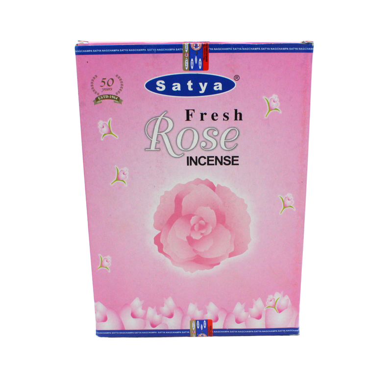 Satya Fresh Rose Incense Sticks - Image 2