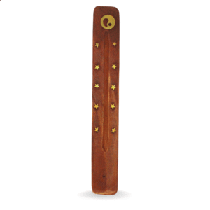Incense Burner with Brass Inlay Ying-Yang