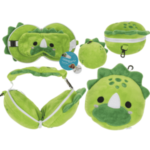 Kids Plush travel pillow with eye mask, - 61/6845#