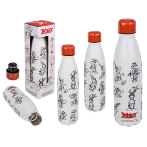 Metal drinking bottle, Asterix,
