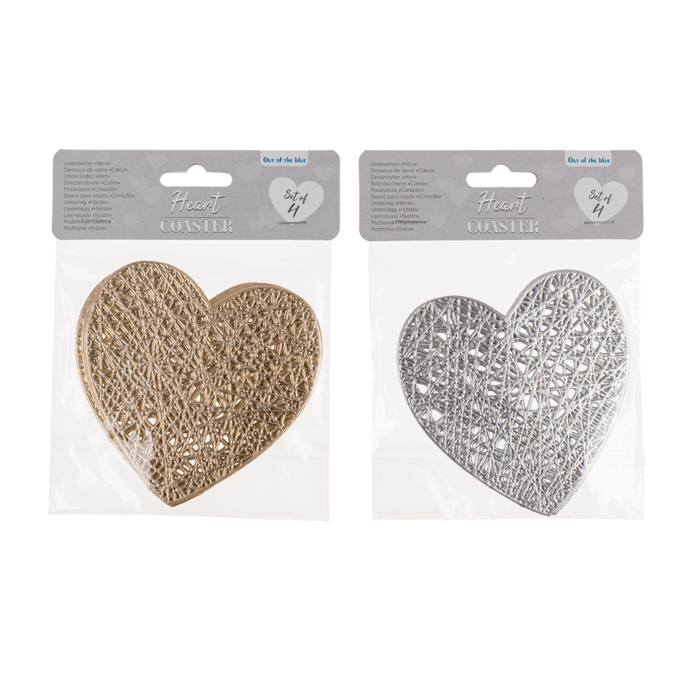 PVC Coaster, Heart, ca. 11 x 11 cm, - Image 2