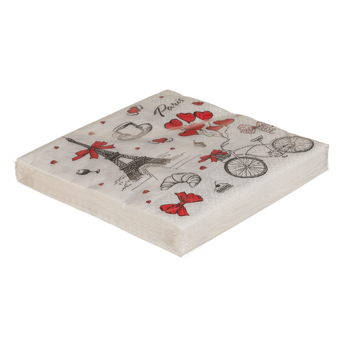 Paper napkins, Paris, ca. 33 x 33 cm, - Image 4