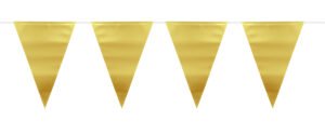 Bunting Garland Gold Metallic Mat - 6m