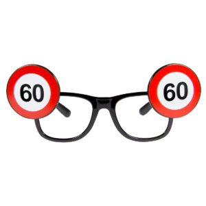 60th Birthday Traffic Sign Glasses