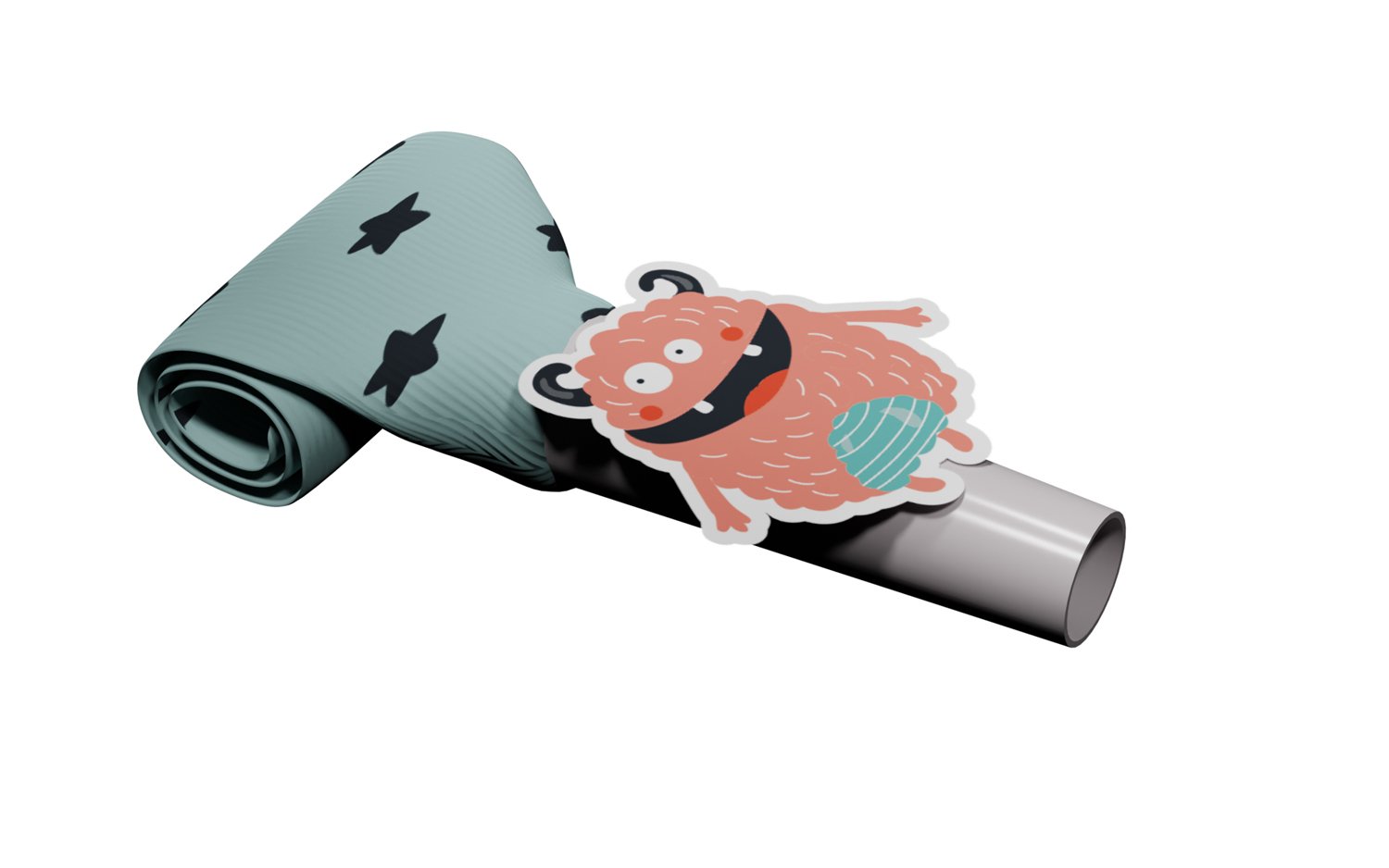 Party Blowers Monster Bash 24cm - 6 pieces