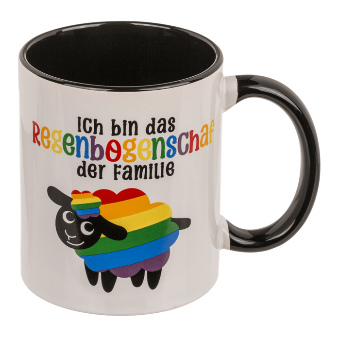 Mug, Rainbow-Sheep, Stoneware, - Image 4