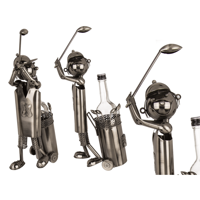 Metal bottle holder, Golf Player,
