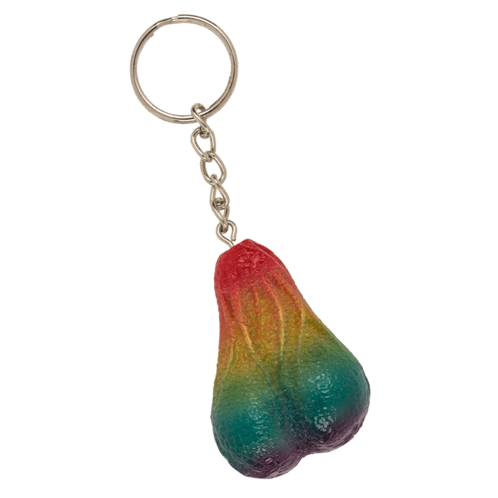 Metal key chain, Rainbow Testicle, - Image 3