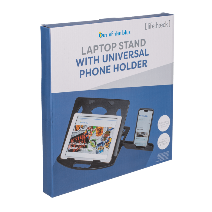 Laptop Stand with Universal Phone Holder, - Image 3