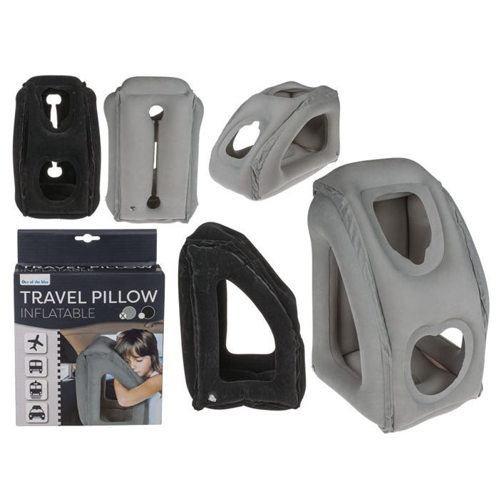 Inflatable travel pillow,