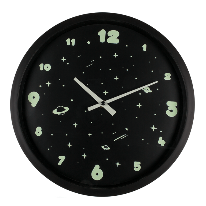 Wall clock, Space, glow in the dark, - Image 2