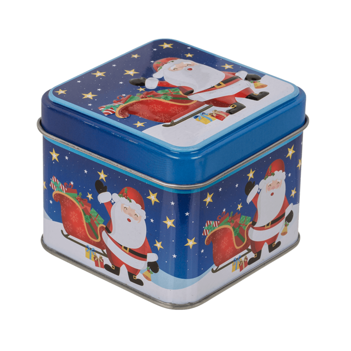 Square tin box, Chrismtas, - Image 4