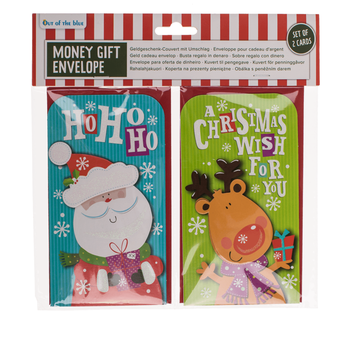 Money gift couvert with envelope, 16x9cm, set of 2 - Image 2