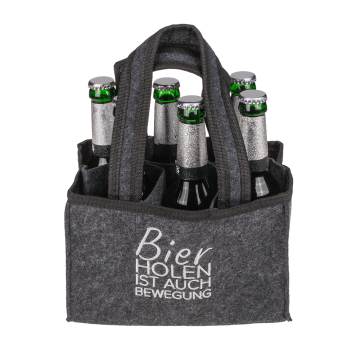 Felt Bottle Bag with 6 compartments, - Image 3