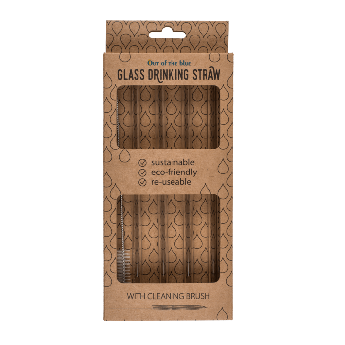 Glass drinking straw with cleaning brush, - Image 4
