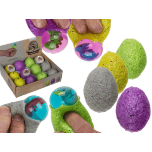 squeeze egg with dinosaur,