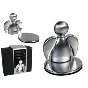 Silver-coloured Magnetic Metal Paper Holder,