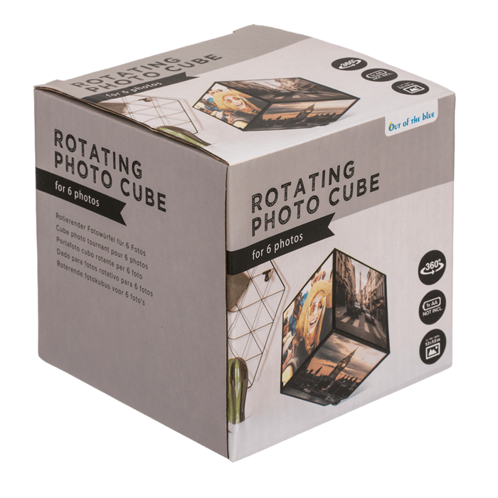 Rotating picture cube for 6 photos 11 x 11 cm, - Image 3