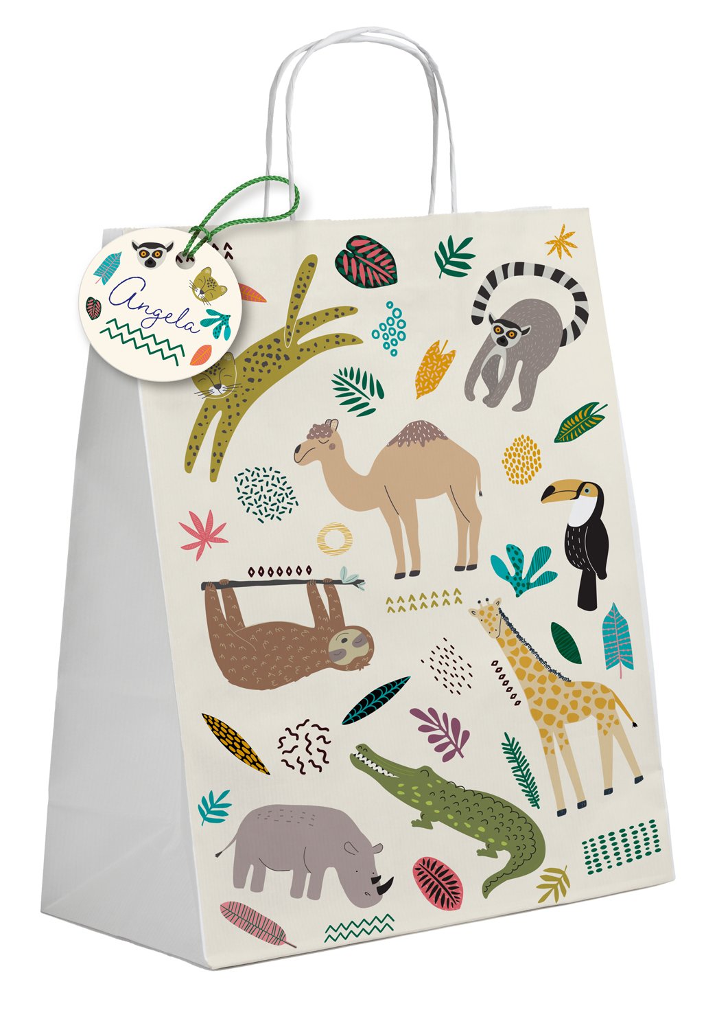 Gift Bags Zoo Party - 6 pieces