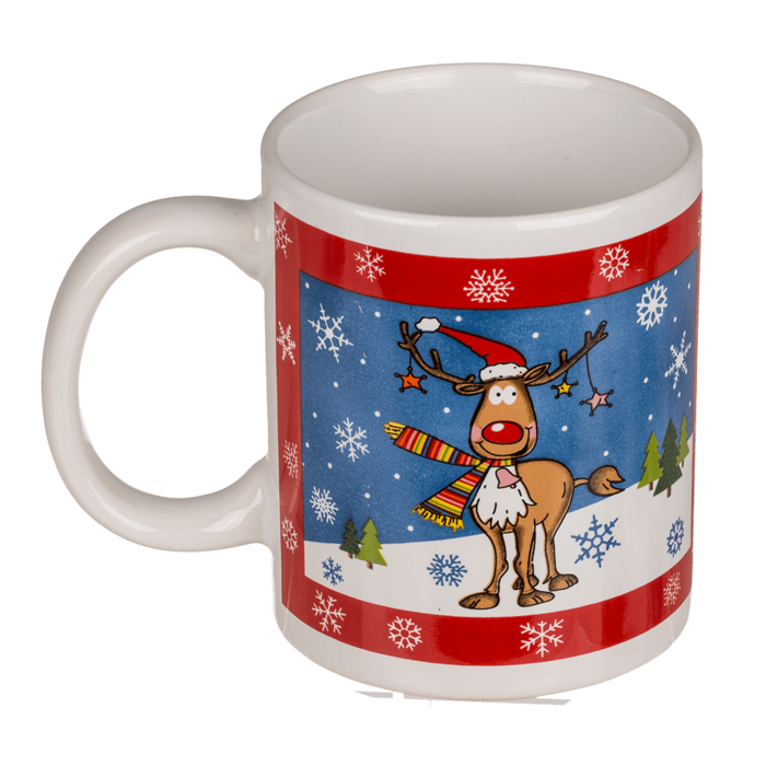 Mug with Christmas design (snowman, - Image 3