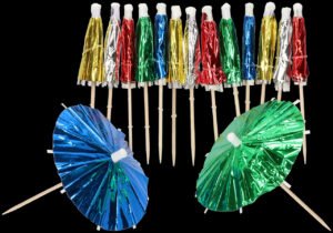 Parasol Party Pickers Metallic - 15 pieces