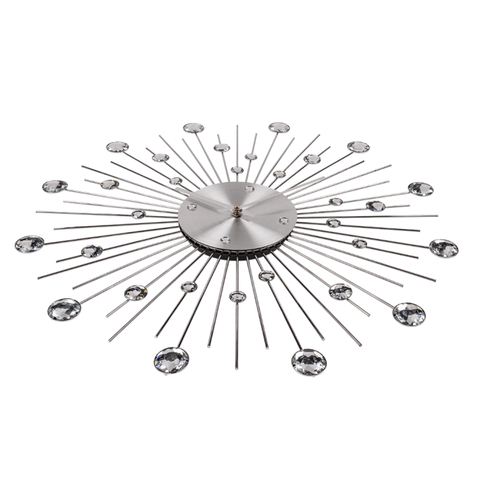 Metal Wall Clock, Crystal, - Image 2
