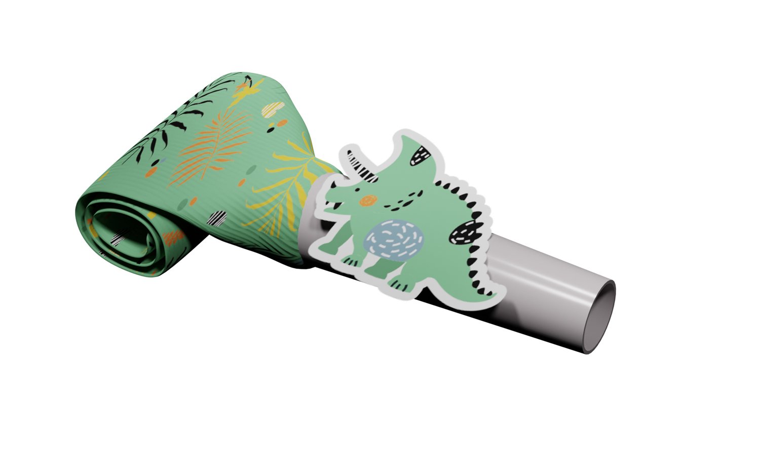 Party Blowers Dino Roars 24cm - 6 pieces