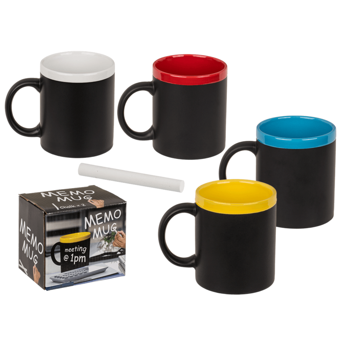 Writeable Ceramic Mug, with chalk for labelling,