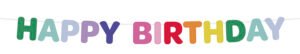 Letter Banner - Felt - "HAPPY BIRTHDAY" - Stripetastic - 4 m