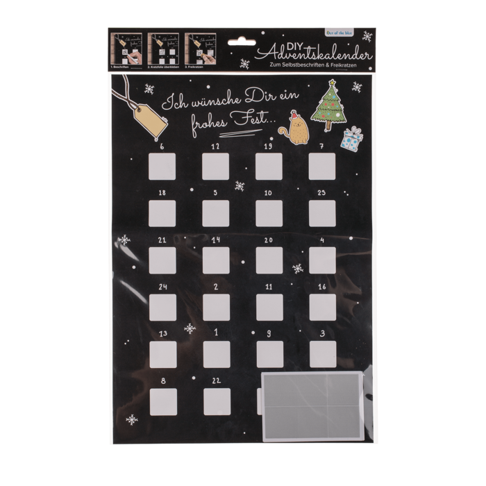 Scratch advent calendar, ca, 52 x 30 cm, - Image 3