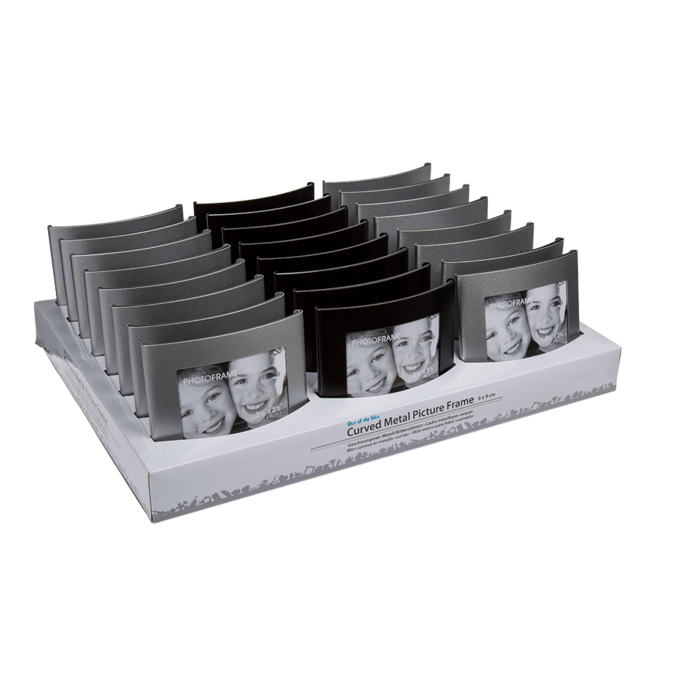 Curved metal picture frame, - Image 3