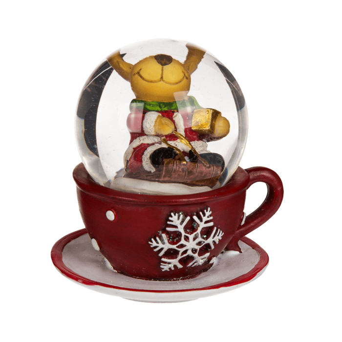 Polyresin snow globe, Christmas figurines, - Image 3