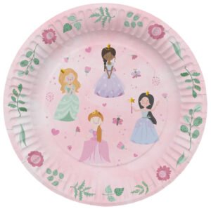 Plates - Pretty Princess - 23 cm - 8 pieces