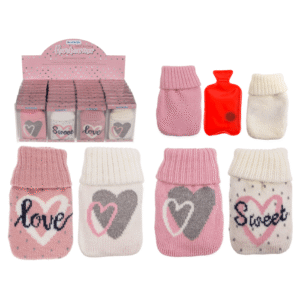 Hand warmer with textile cover, Sweet & Love,