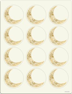 Name stickers - Eid Mubarak - 12 pieces