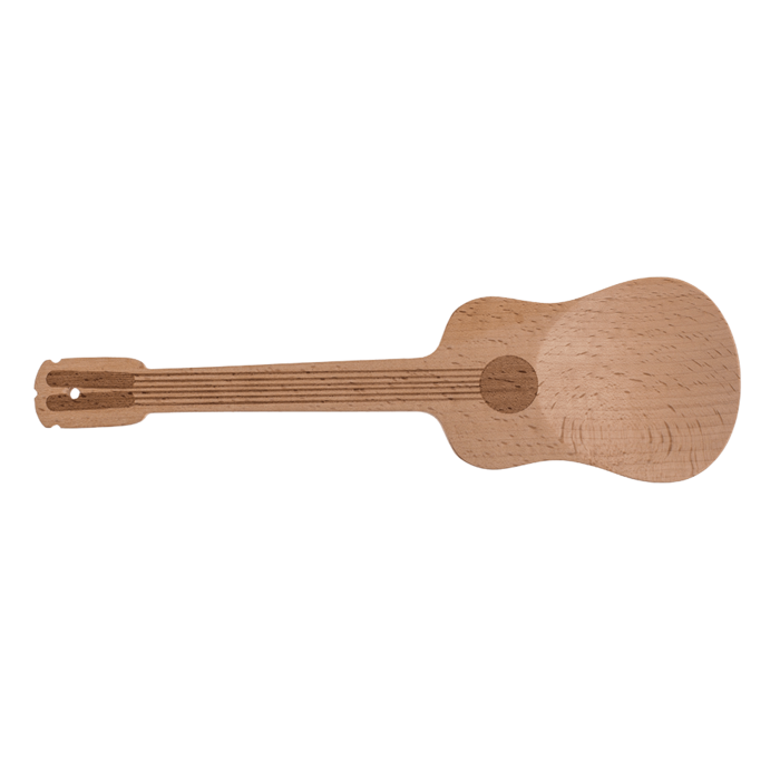 Wooden Salad Spoon, Guitar, - Image 3