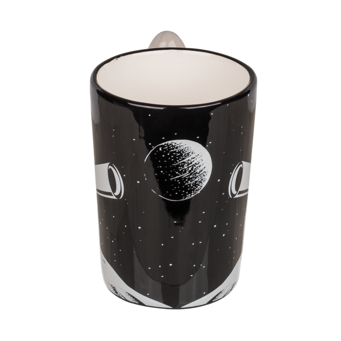 Spaceman Ceramic Coffee Mug with Rocket Handle - Image 3