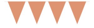 Bunting Garland Rose Gold - 10 m