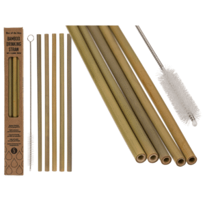 Drinking straw with cleaning brush,