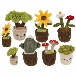 Plush-Kawaii, Flowers in Pots,