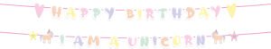 Letter garlands Unicorns & Rainbows - 2 pieces