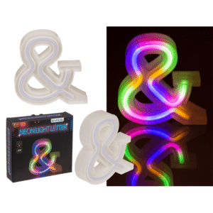 Neon Light Letter; &, Height: 16 cm, for
