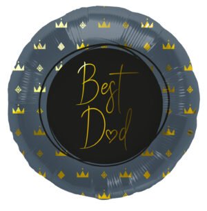 Foil Balloon Best Dad Blue - 45 cm